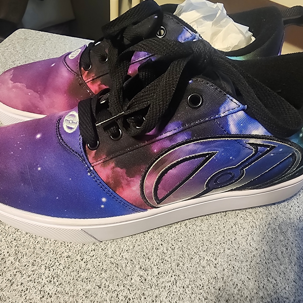 Galaxy Print Sneakers with Black Laces
